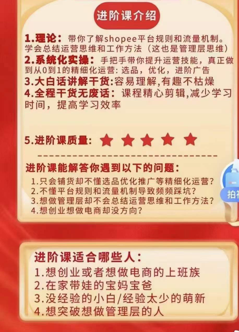 图片[1]-小鸿老师跨境电商Shopee入门课 进阶课：理论 实操系统化教学（原价1999）-杨振轩笔记