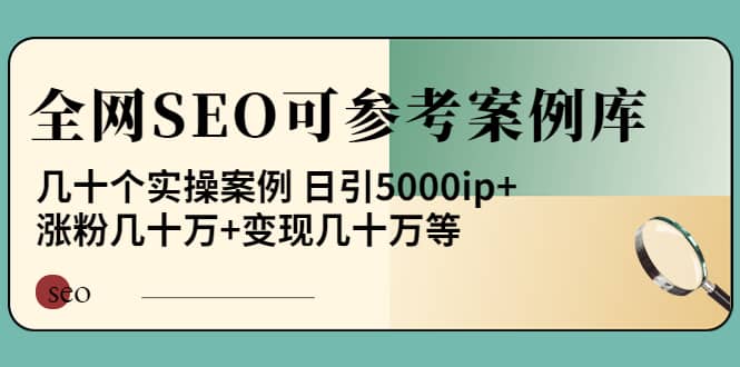 《全网SEO可参考案例库》几十个实操案例-杨振轩笔记