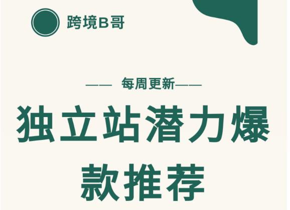 【跨境B哥】独立站潜力爆款选品推荐，测款出单率高达百分之80（每周更新）-杨振轩笔记