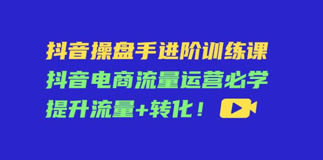 抖音操盘手进阶训练课：抖音电商流量运营必学，提升流量 转化-杨振轩笔记