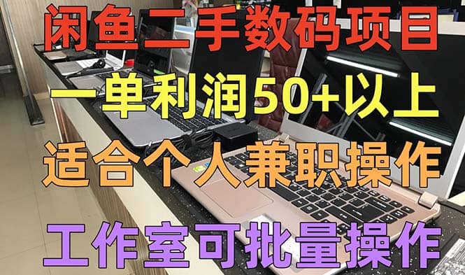 闲鱼二手数码项目，个人副业低保收入，工作室批量放大操作-杨振轩笔记