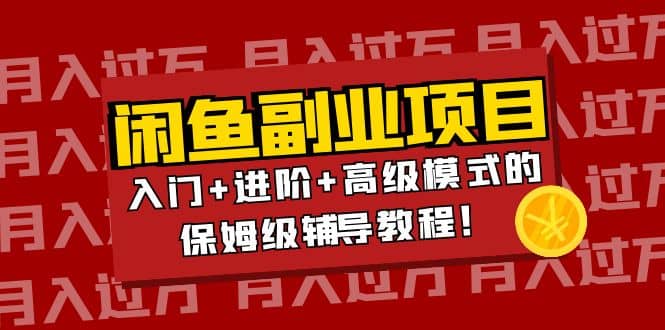 月入过万闲鱼副业项目：入门 进阶 高级模式的保姆级辅导教程-杨振轩笔记