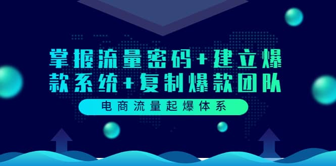 电商流量起爆体系：掌握流量密码 建立爆款系统 复制爆款团队（价值599）-杨振轩笔记