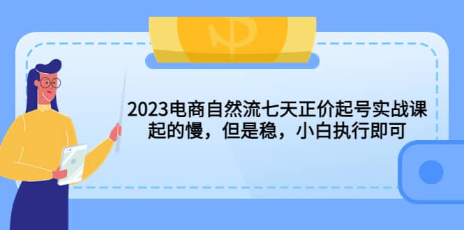 2023电商自然流七天正价起号实战课：起的慢，但是稳，小白执行即可-杨振轩笔记