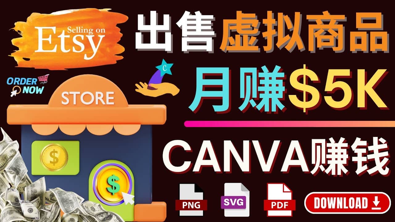 通过Etsy出售Canva模板，操作简单，收益高，月赚5000美元-杨振轩笔记