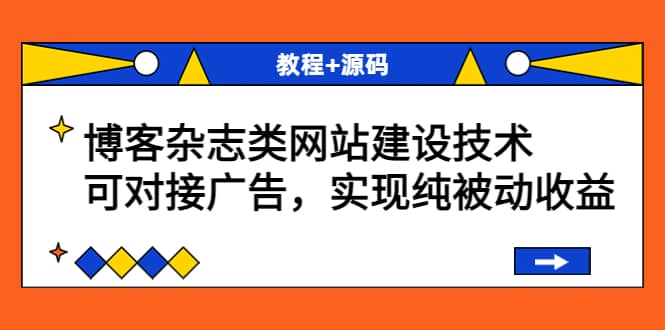 博客杂志类网站建设技术，可对接广告，实现纯被动收益（教程 源码）-杨振轩笔记