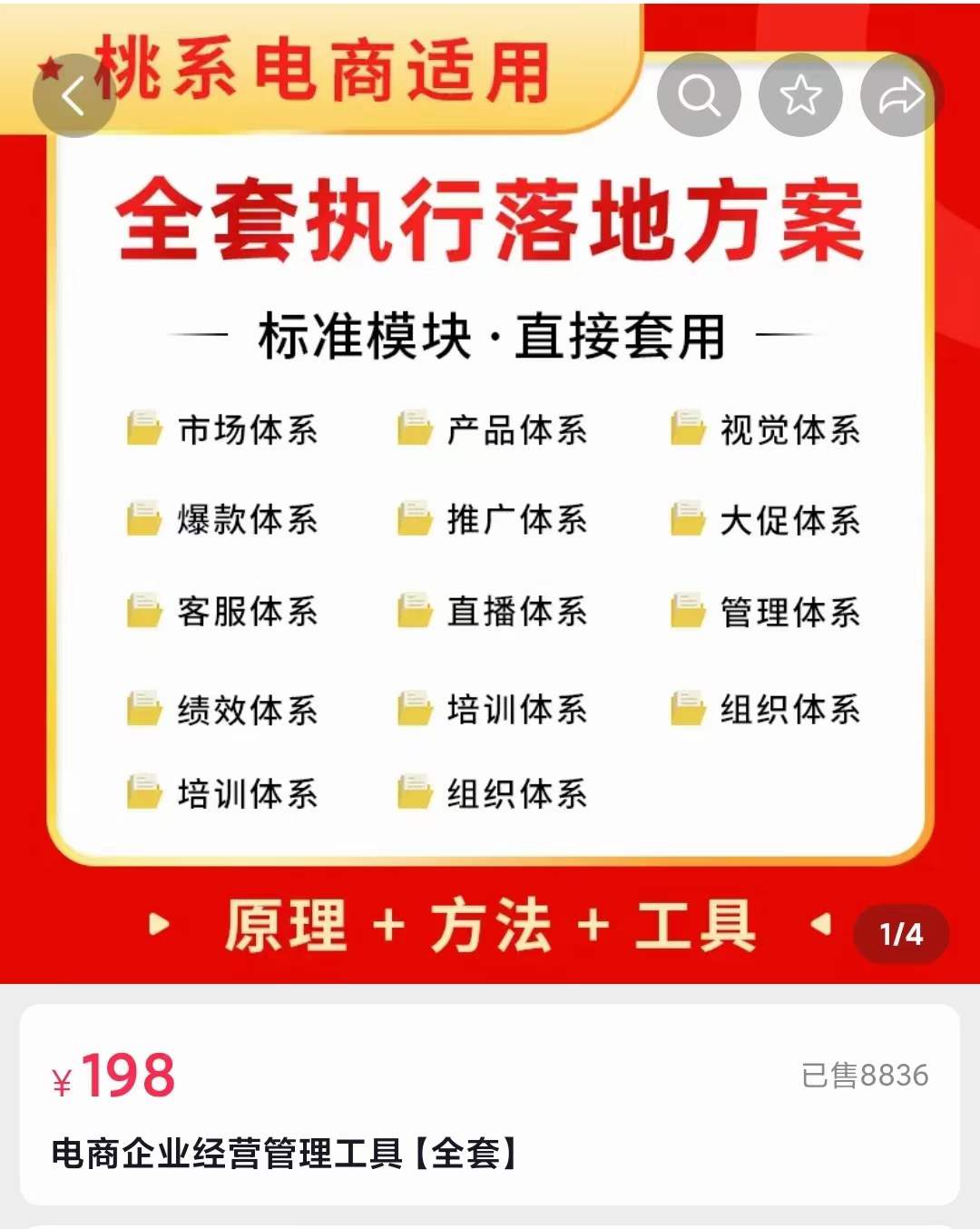 外面卖198·电商企业经营管理工具：全套执行落地方案 标准模块·直接套用-杨振轩笔记