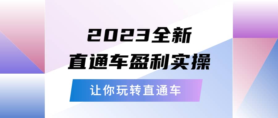 2023全新直通车·盈利实操：从底层，策略到搭建，让你玩转直通车-杨振轩笔记