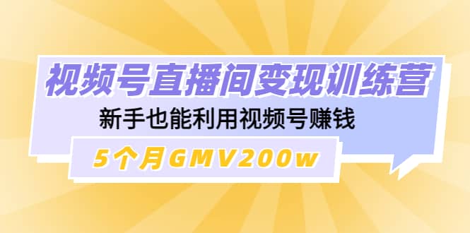 视频号直播间变现训练营-杨振轩笔记