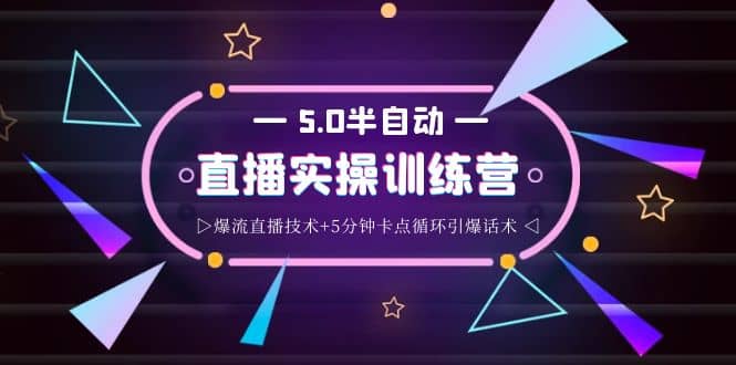 蚂蚁·5.0半自动直播2345打法，半自动爆流直播技术 5分钟卡点循环引爆话术-杨振轩笔记