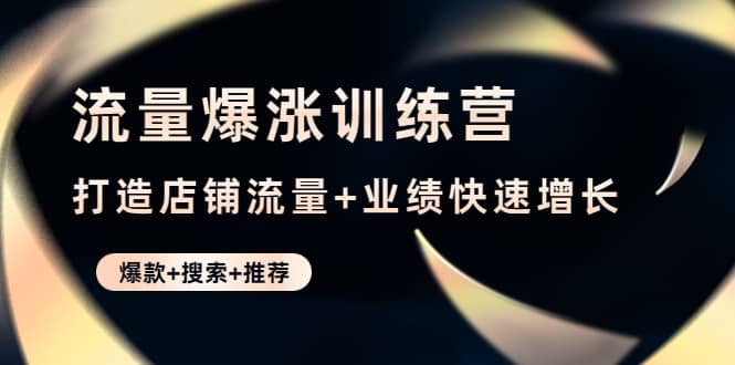 流量爆涨训练营：打造店铺流量 业绩快速增长 (爆款 搜索 推荐)-杨振轩笔记