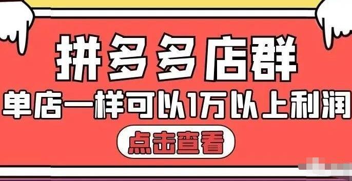 拼多多店群单店一样可以产出1万5以上利润【付费文章】-杨振轩笔记