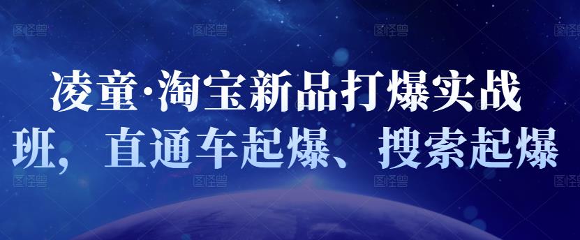 凌童·淘宝新品打爆实战班，直通车起爆、搜索起爆-杨振轩笔记