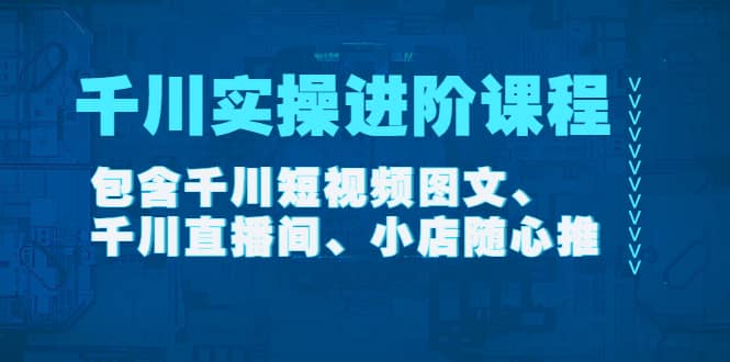 千川实操进阶课程（11月更新）包含千川短视频图文、千川直播间、小店随心推-杨振轩笔记