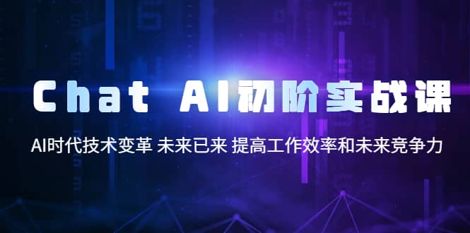 Chat AI初阶实战课，AI时代技术变革 未来已来 提高工作效率和未来竞争力-杨振轩笔记