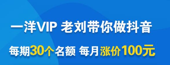 一洋电商抖音VIP，每月集训课 实时答疑 资源共享 联盟合作价值580元-杨振轩笔记