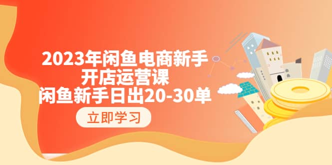 2023年闲鱼电商新手开店运营课：闲鱼新手日出20-30单（18节-实战干货）-杨振轩笔记