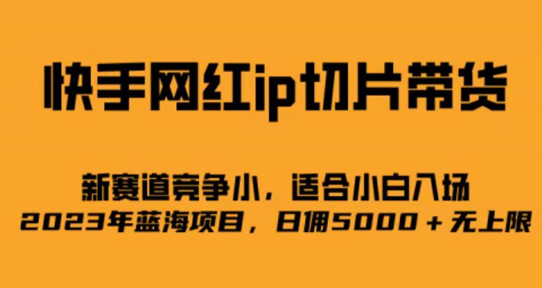 快手网红ip切片新赛道，竞争小事，适合小白 2023蓝海项目-杨振轩笔记