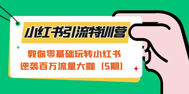 小红书引流特训营-第5期：教你零基础玩转小红书，逆袭百万流量大咖-杨振轩笔记