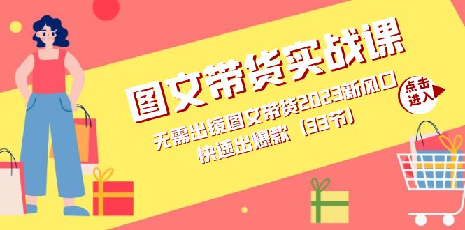 图文带货实战课：无需出镜图文带货2023新风口，快速出爆款（33节）-杨振轩笔记