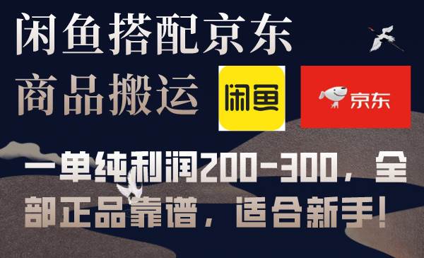 闲鱼搭配京东备份库搬运，一单纯利润200-300，全部正品靠谱，适合新手！-杨振轩笔记