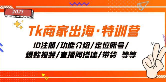 Tk商家出海·特训营：ID注册/功能介绍/定位账号/爆款视频/直播间搭建/带货-杨振轩笔记