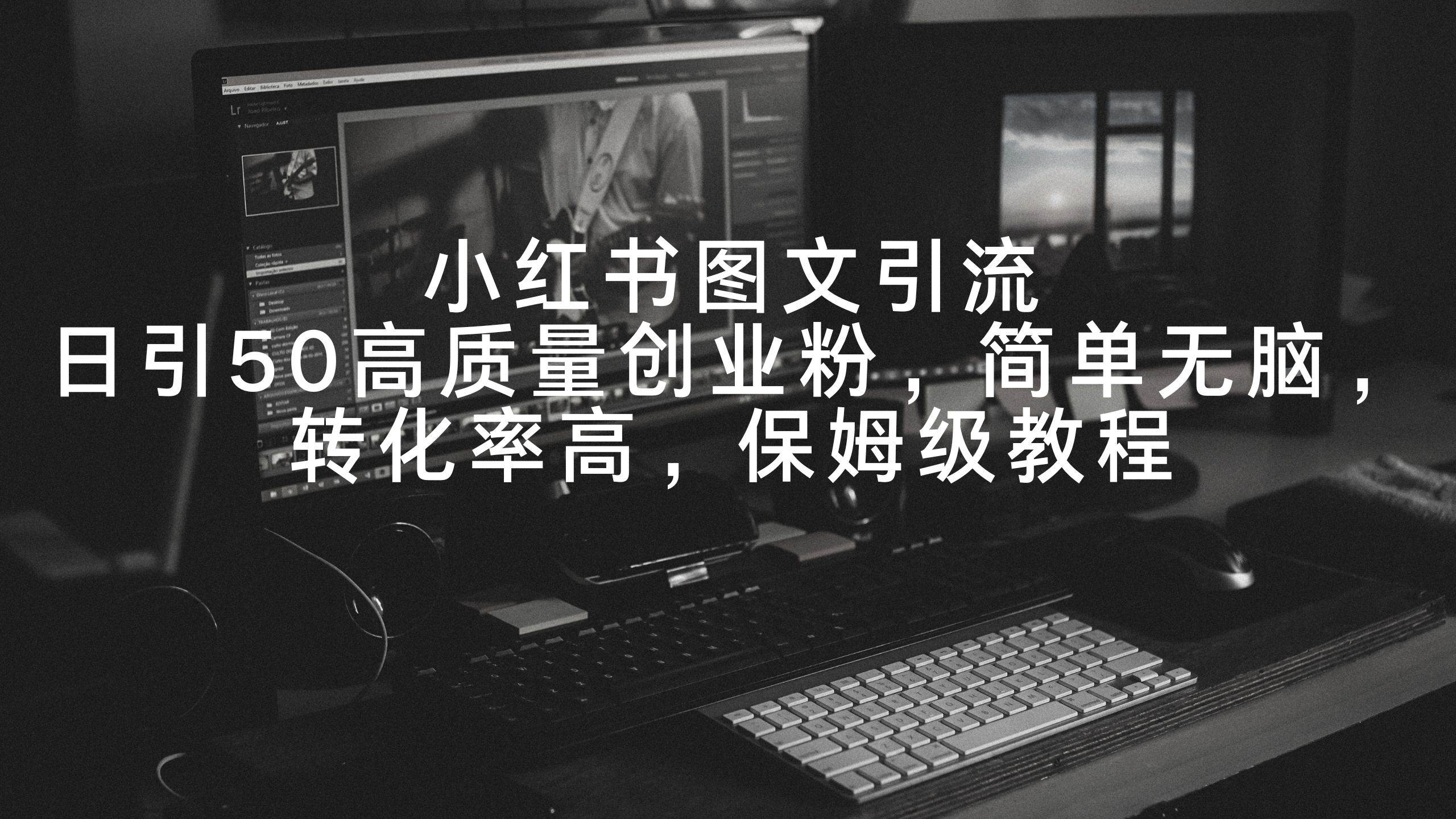 小红书图文引流，日引50高质量创业粉，简单无脑，转化率高，保姆级教程-杨振轩笔记