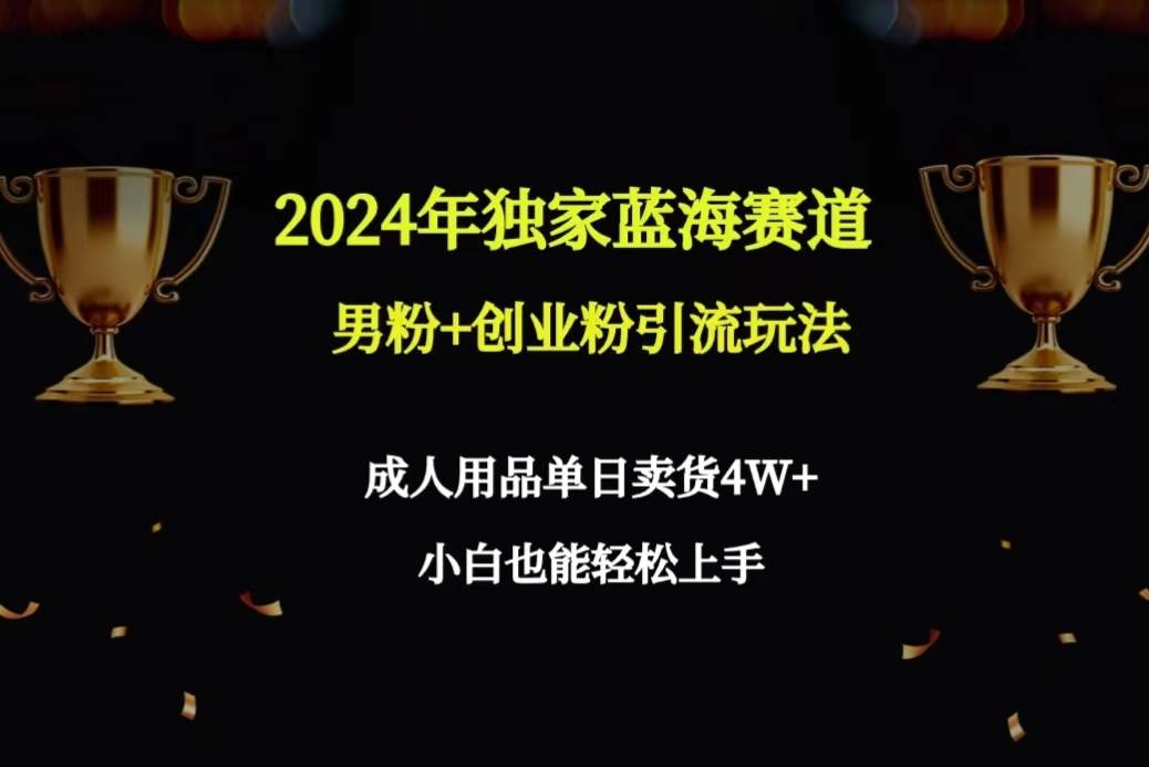 2024年独家蓝海赛道男粉+创业粉引流玩法，成人用品单日卖货4W+保姆教程-杨振轩笔记