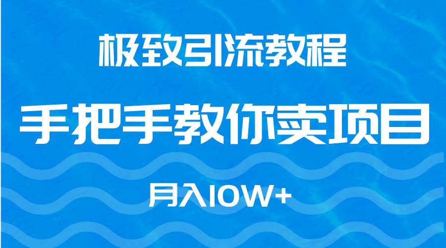 极致引流教程，手把手教你卖项目，月入10W+-杨振轩笔记