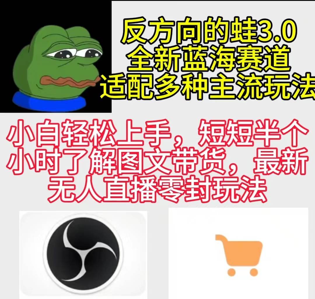 反方向的蛙3.0，图文最新玩法，变现多元化，新蓝海项目，小白轻松上手-杨振轩笔记