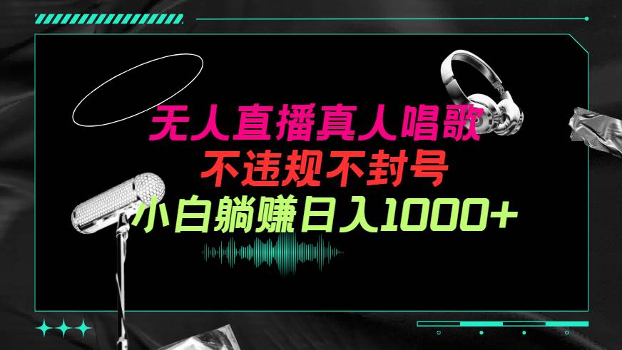 抖音24小时无人直播音乐，不违规，不封号纯撸音浪，小白实操当天日入1000+-杨振轩笔记