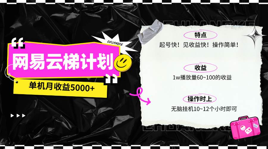最新网易云梯计划网页版，单机月收益5000+！可放大操作-杨振轩笔记