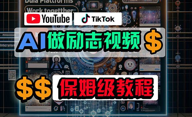 利用AI制作励志视频，在YouTube和TikTok赚钱，小白可做（附工具）-杨振轩笔记