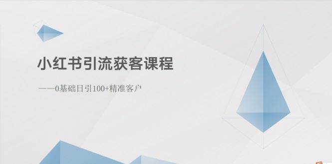 小红书引流获客课程：0基础日引100+精准客户-杨振轩笔记